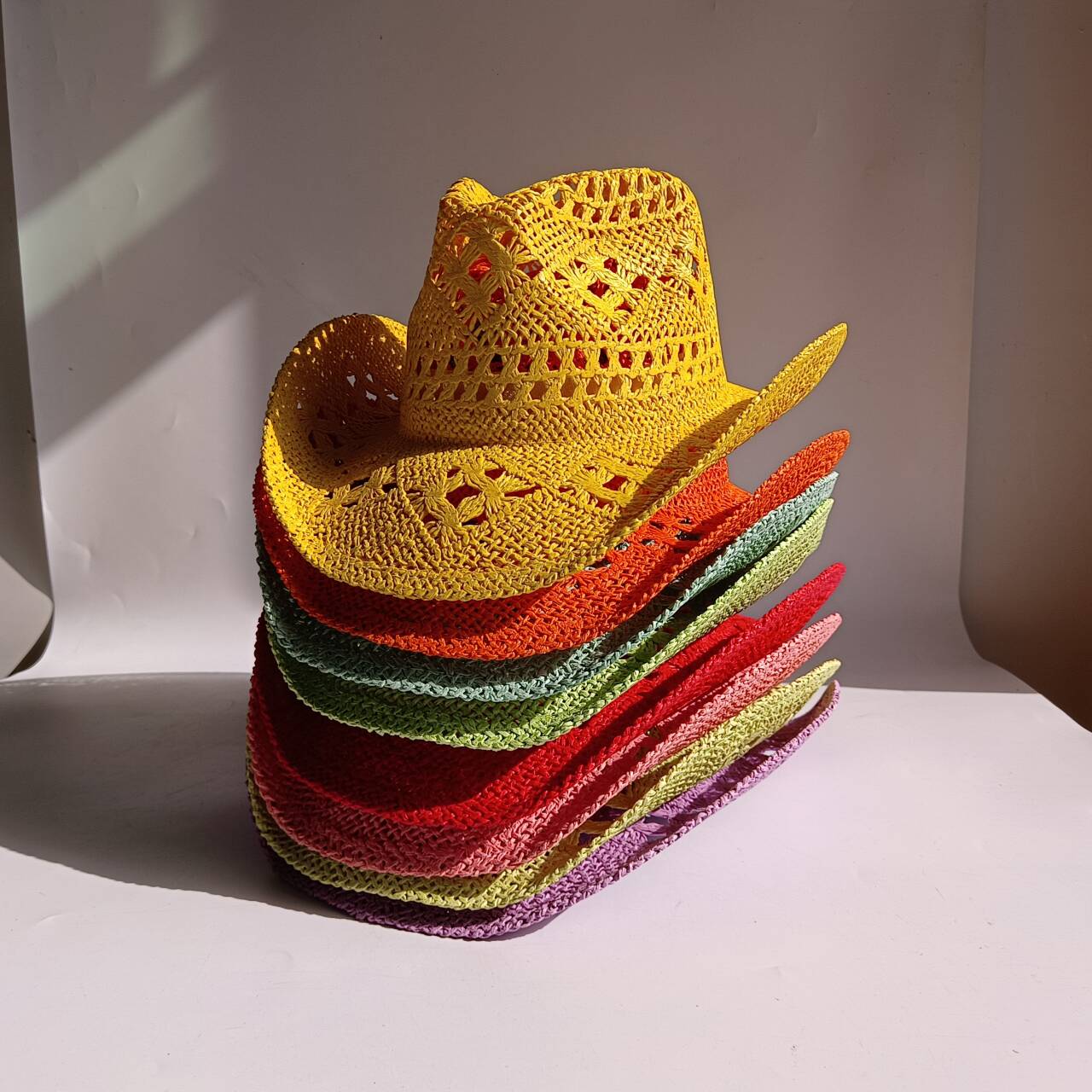 Paper Straw Color - Sombrero de paja vaquero, nuevo color,