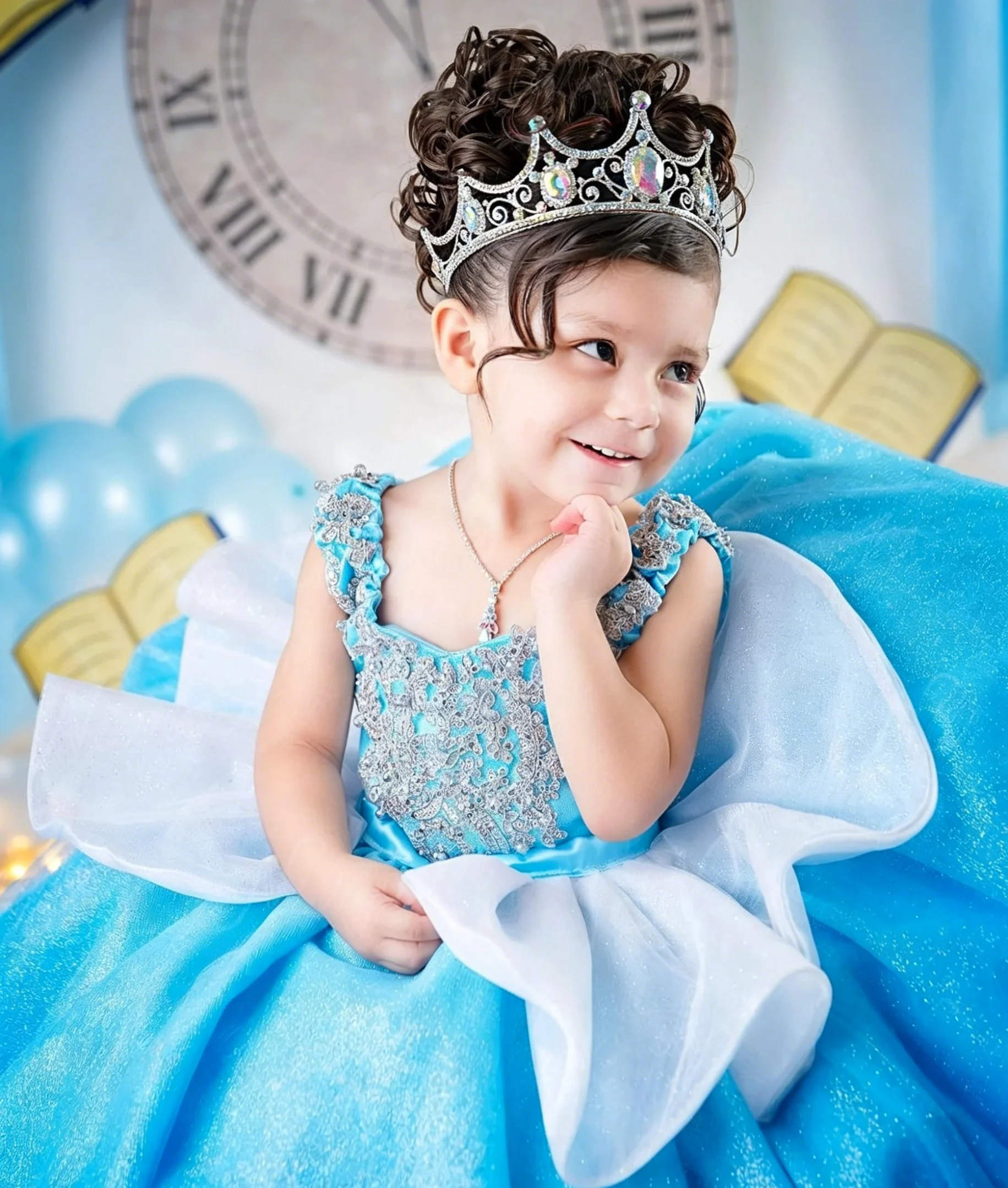 Birthday Sash Glitter - Vestido de Lujo Personalizado para Niña,