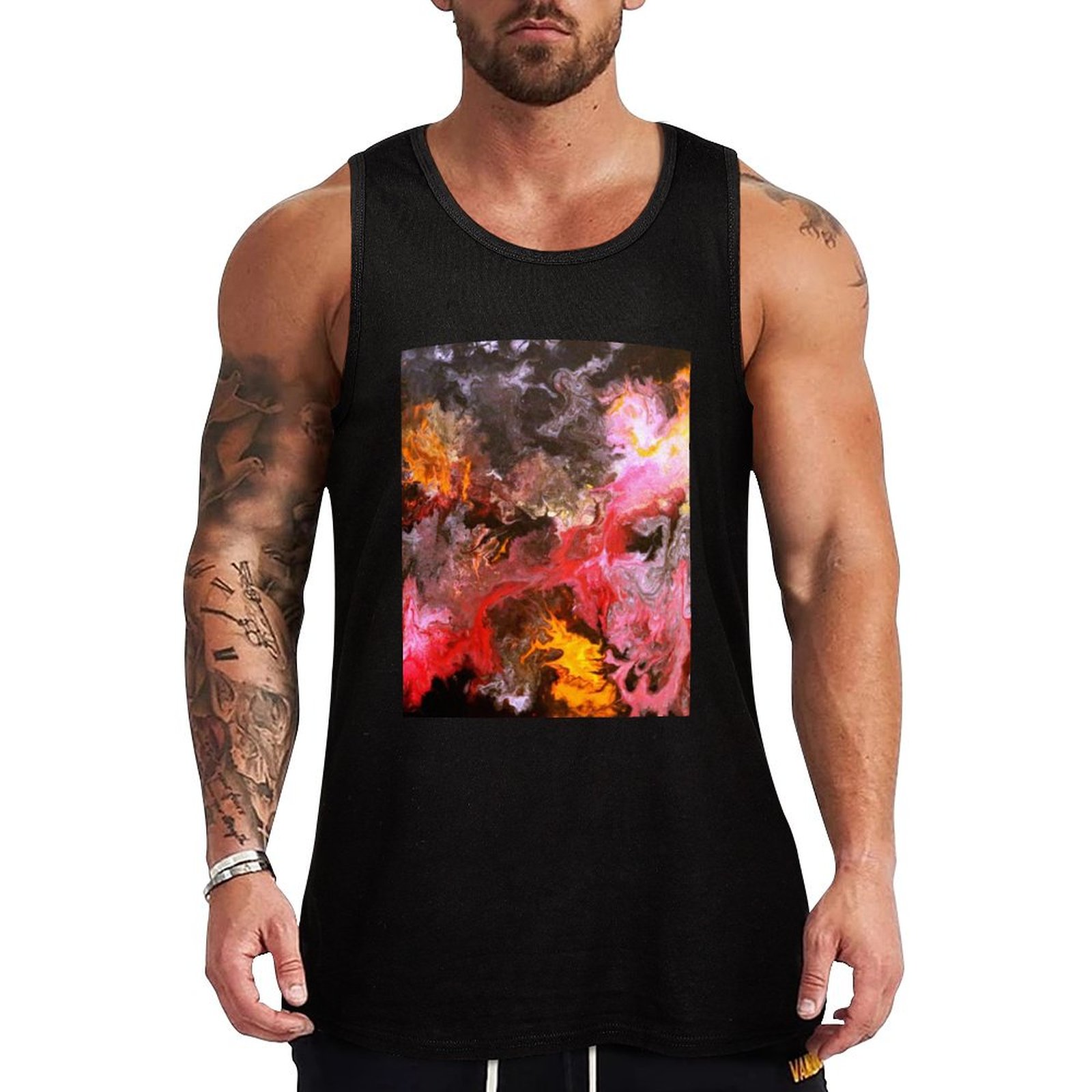 Cotton Candy Cone - Camiseta sin mangas multicolor con estampado