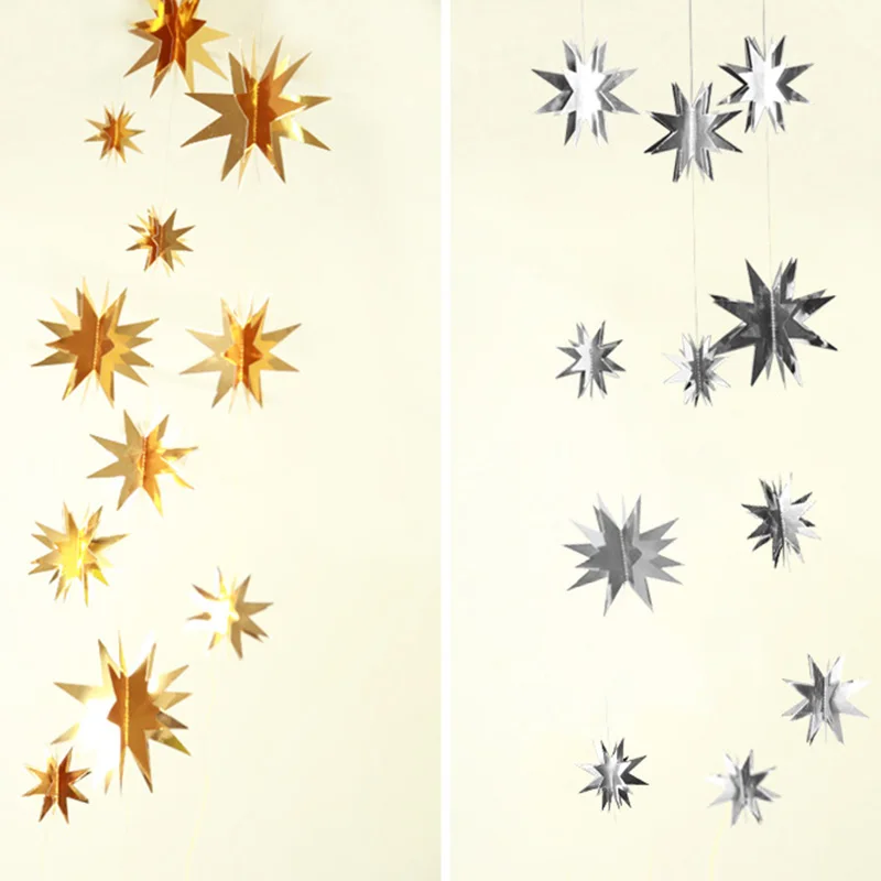 Guirnalda de papel de estrella - Party Banner Gold reseña y precio