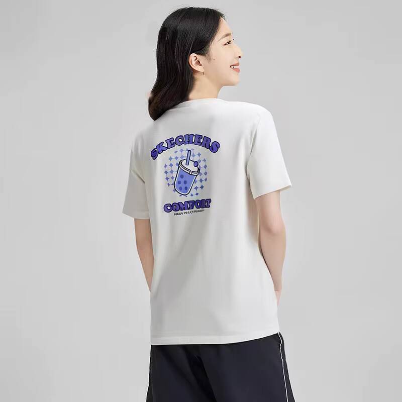Camiseta Skechers de manga cor - Cotton Candy Cone reseña y precio