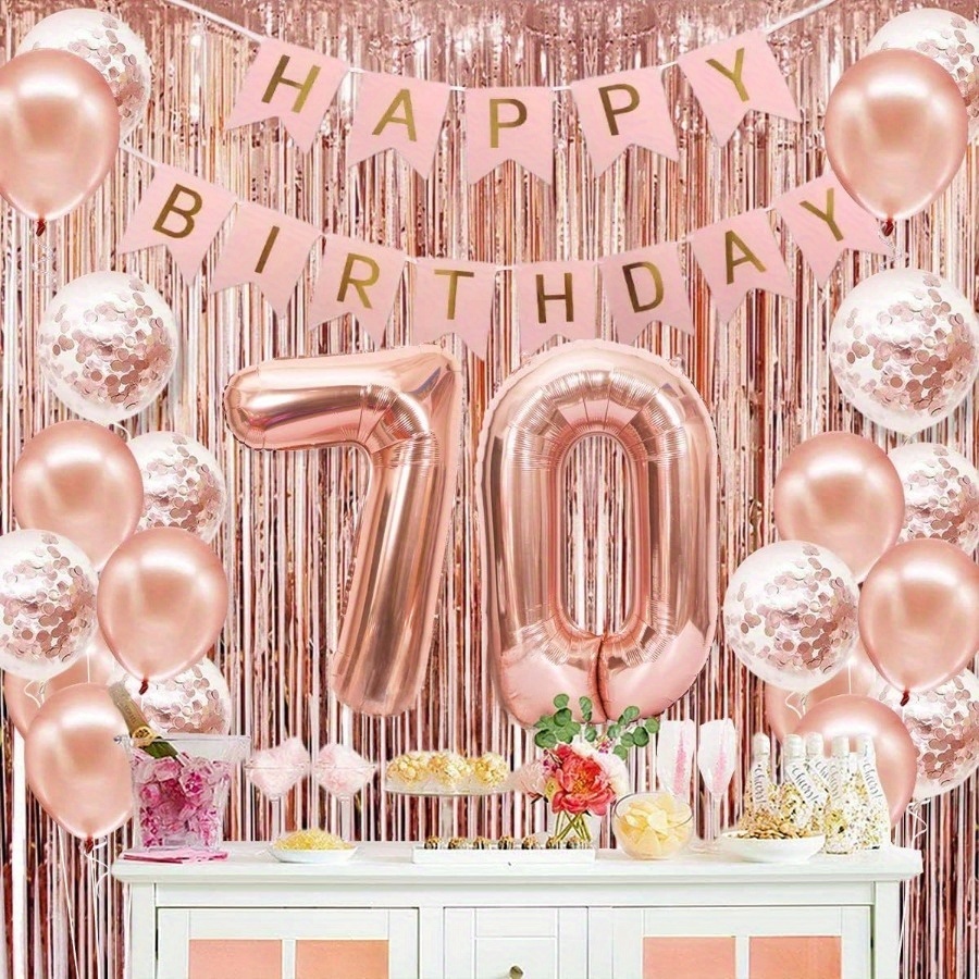 Set de 58 Globos de Número de  - Party Banner Gold reseña y precio