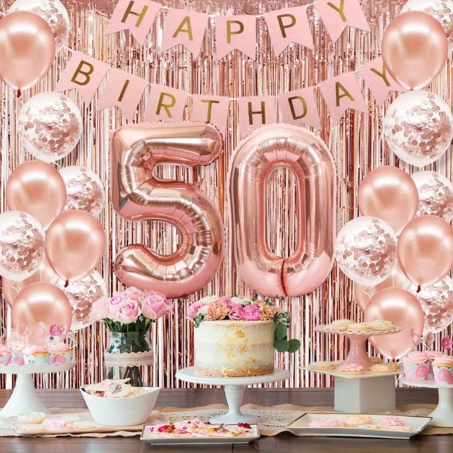 Set de 58 Globos de Número de  - Party Banner Gold reseña y precio