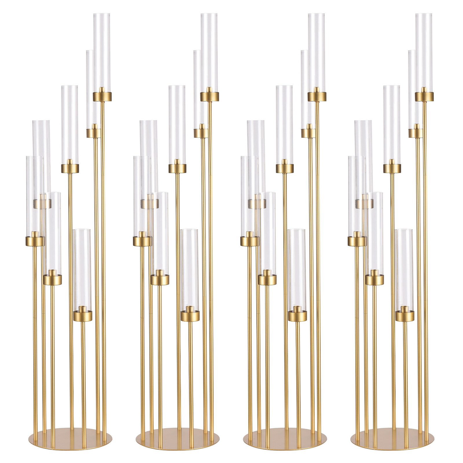 Juego de 4 Candelabros de Piso - Centerpiece Stick reseña y precio