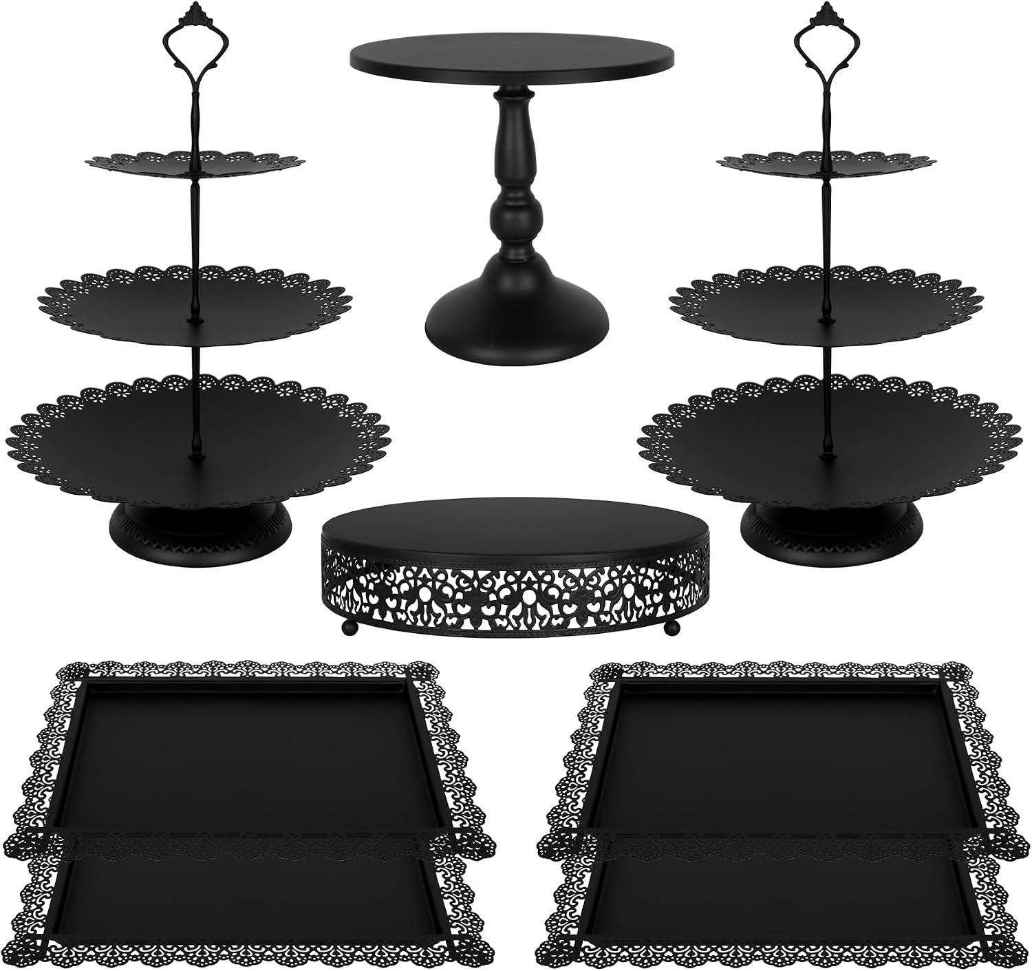 Juego de 8 piezas de mesa de p - Cupcake Stand Tier reseña y precio