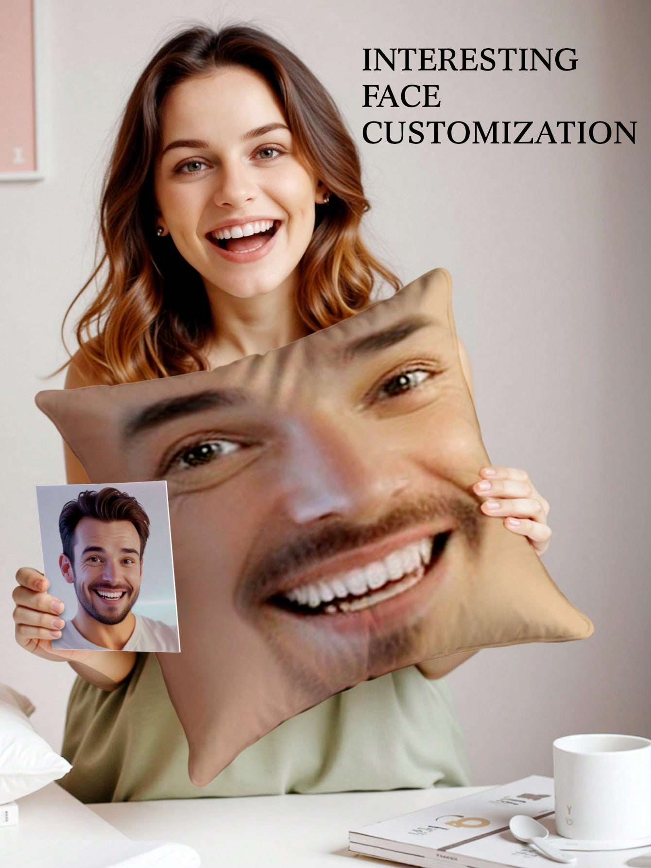 1 Almohada Cuadrada Personaliz - Eve Party reseña y precio