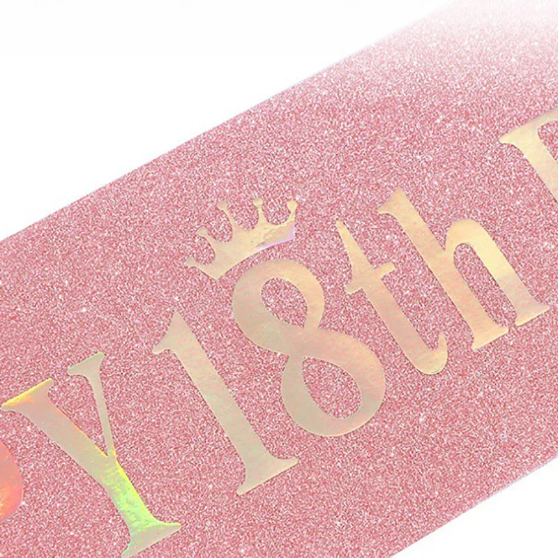 Faja con purpurina para niñas  - Birthday Sash Glitter reseña y precio