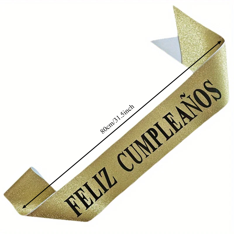 Banda de Feliz Cumpleaños con  - Birthday Sash Glitter reseña y precio