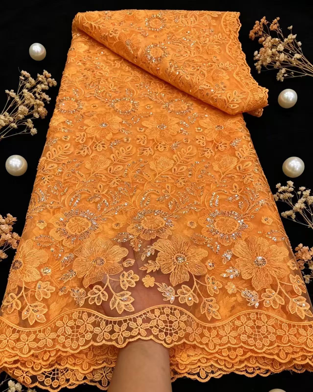 Tela de encaje de tul francés  - Glitter Tablecloth reseña y precio
