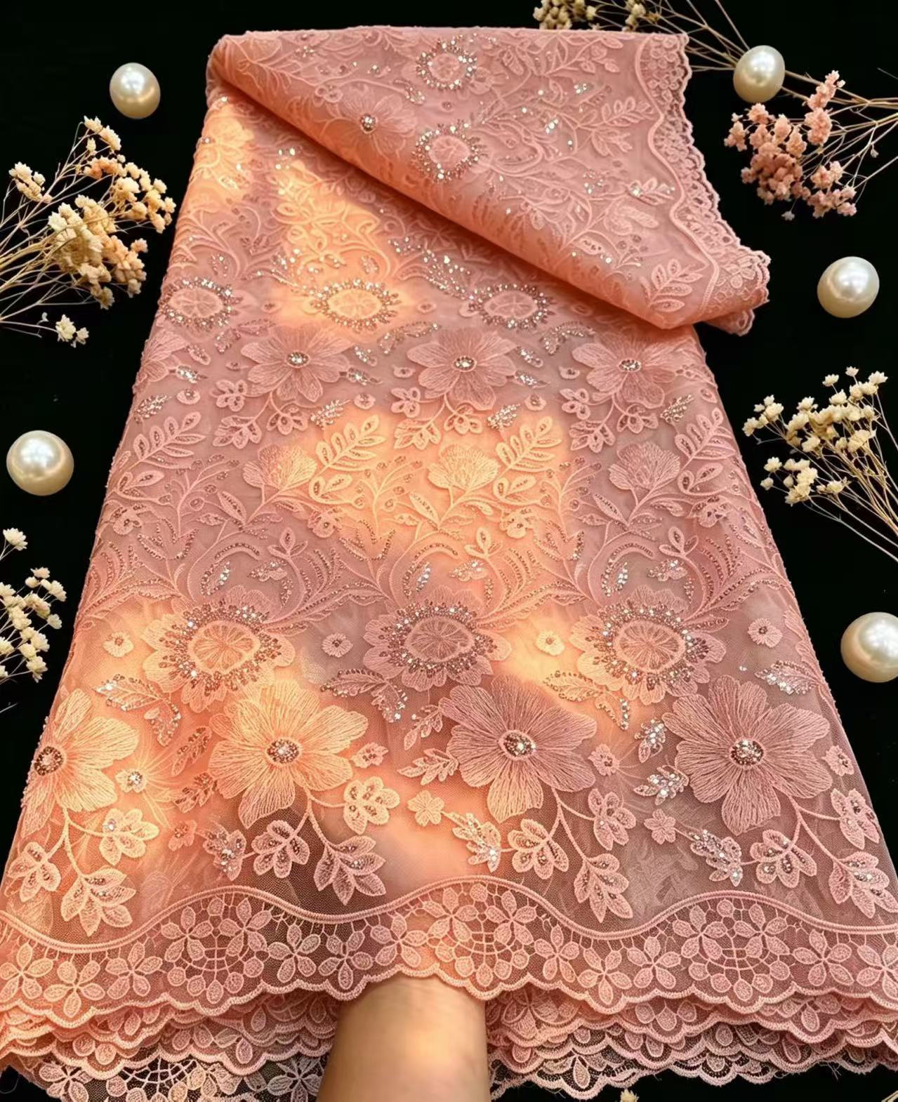 Tela de encaje de tul francés  - Glitter Tablecloth reseña y precio