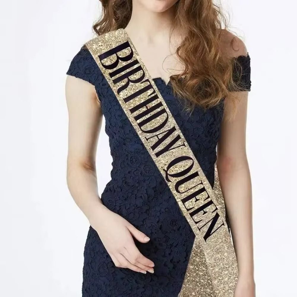 Juego de 2 Coronas de Cumpleañ - Birthday Sash Glitter reseña y precio
