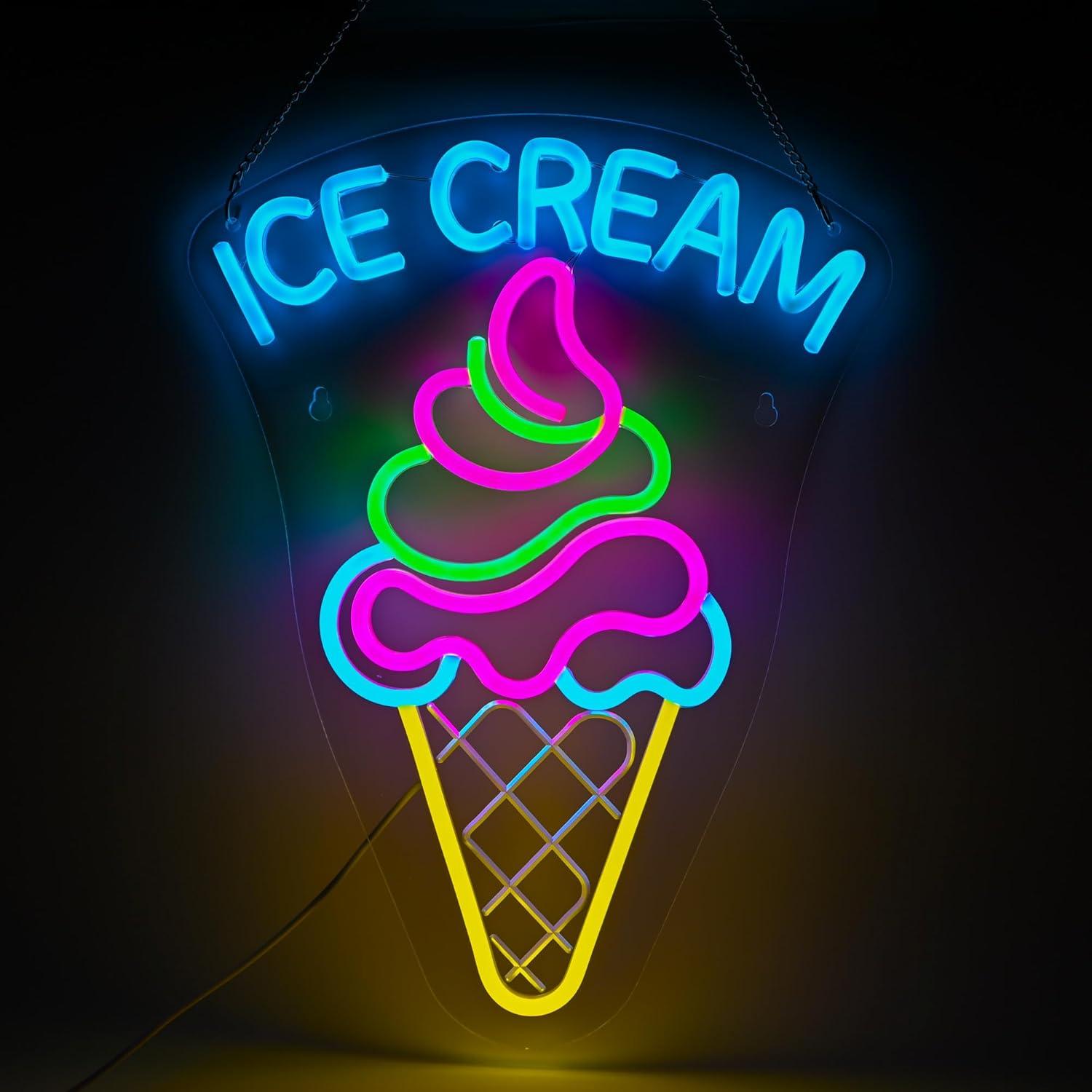 Letrero de Neón de Helado, Luz - Neon Sign Party reseña y precio