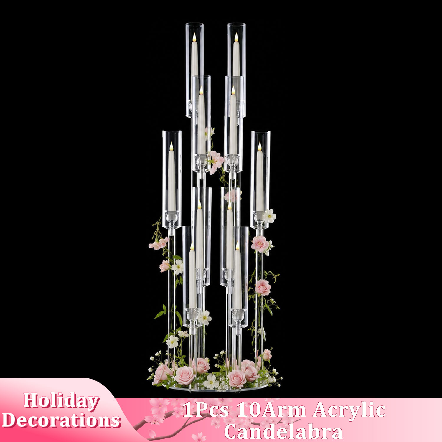 Candelabros Acrílicos de 10 Br - Centerpiece Stick reseña y precio