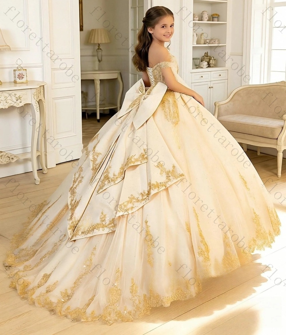 Vestido de niña de las flores  - Birthday Sash Glitter reseña y precio