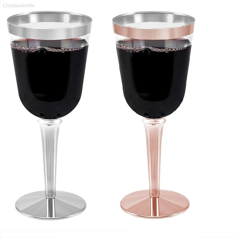 Copas de vino de plástico duro - Plastic Cup 50Pcs reseña y precio