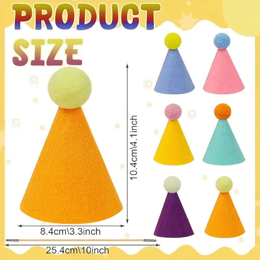 6 mini sombreros de fiesta: so - Party Hat Cone reseña y precio