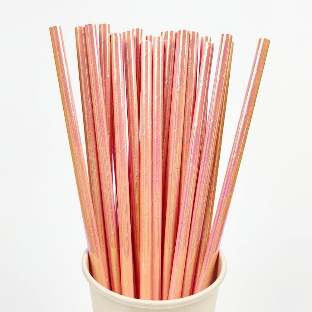 Pajitas de papel bronce nacara - Paper Straw Color reseña y precio