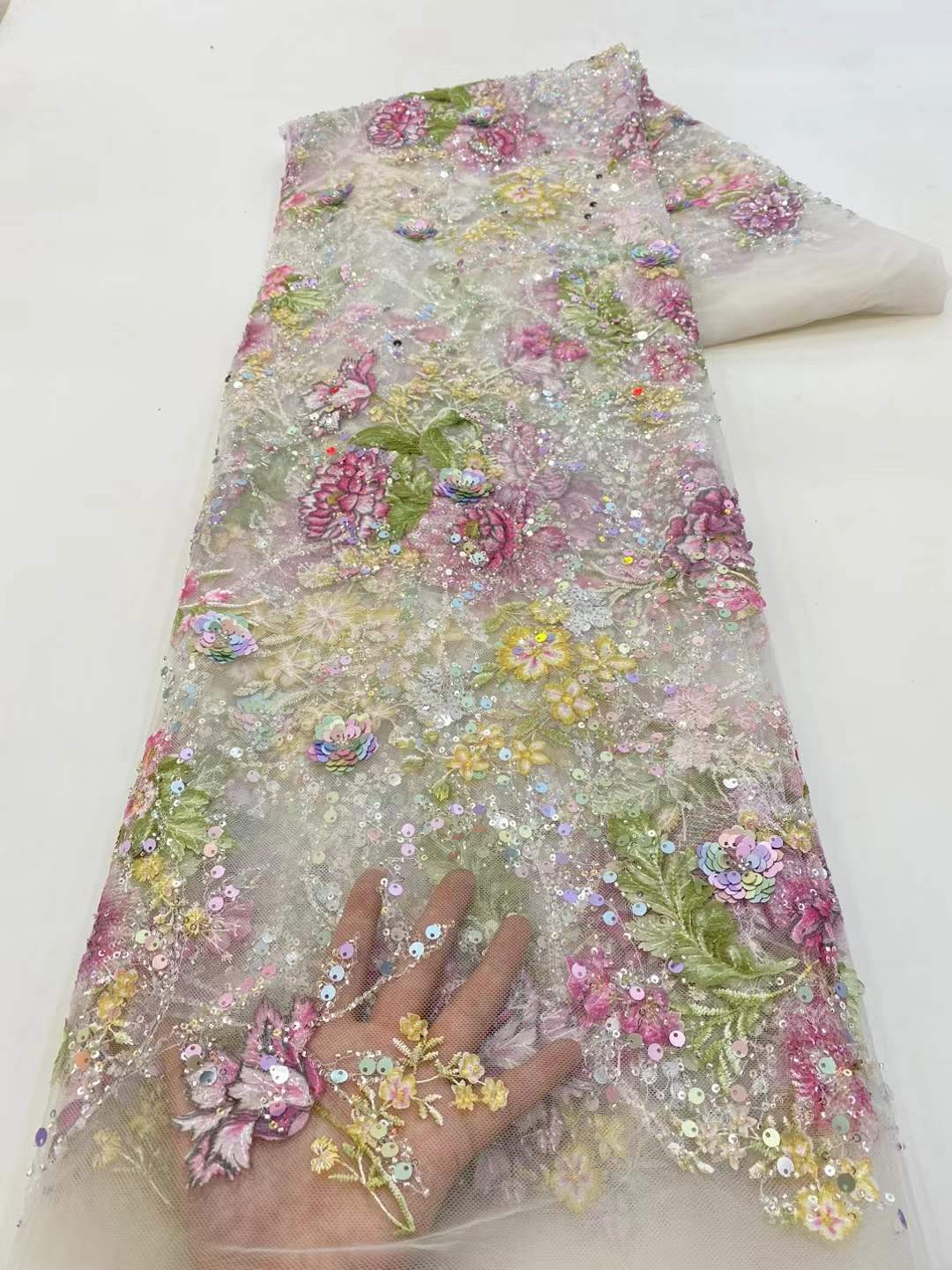 Tela de encaje africana 2026 d - Glitter Tablecloth reseña y precio