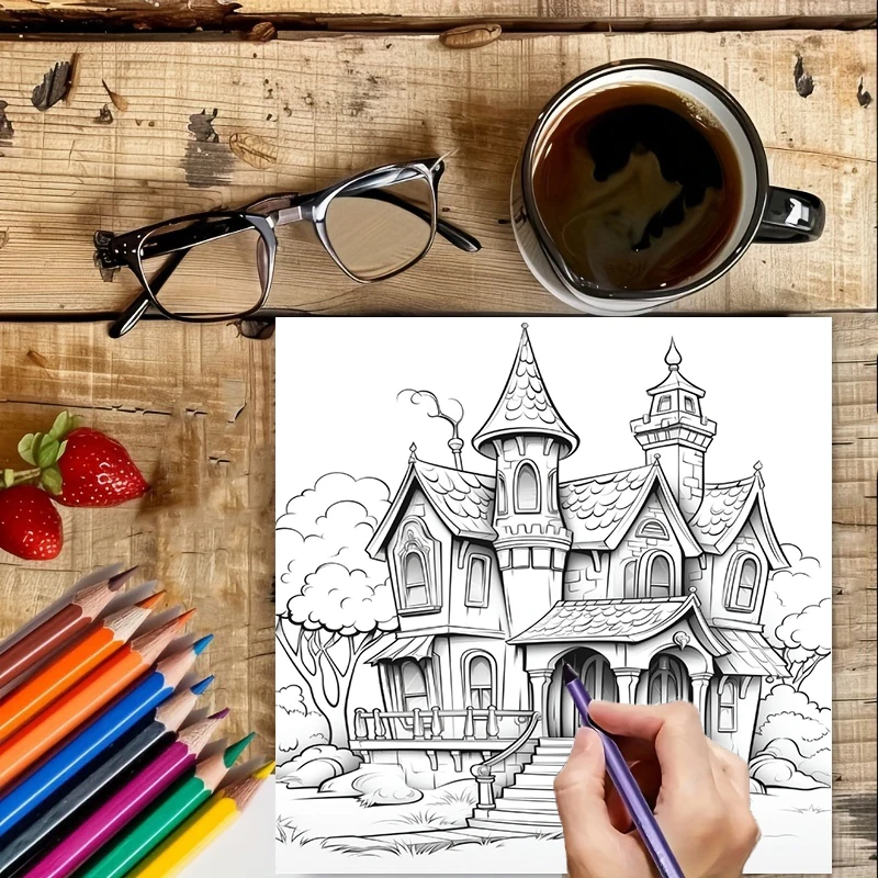 Libro de Colorear de Casas Enc - Event Supplies reseña y precio