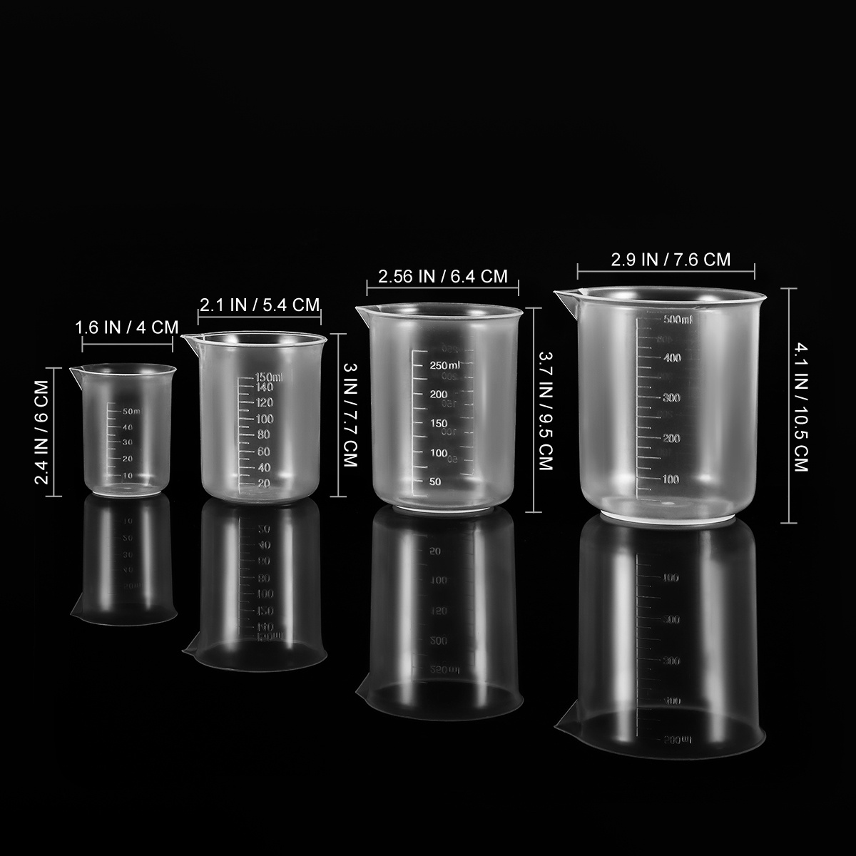 Vaso medidor de plástico de 50 - Plastic Cup 50Pcs reseña y precio