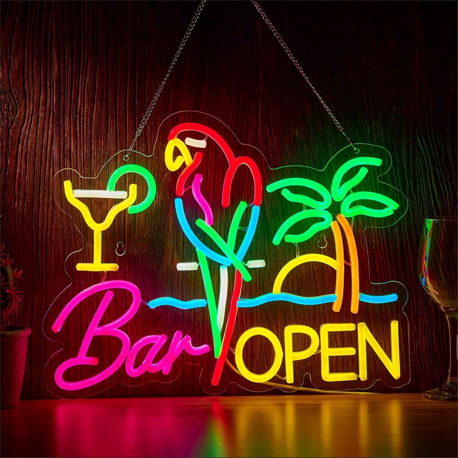 Letrero Luminoso de Neón 'Bar  - Neon Sign Party reseña y precio