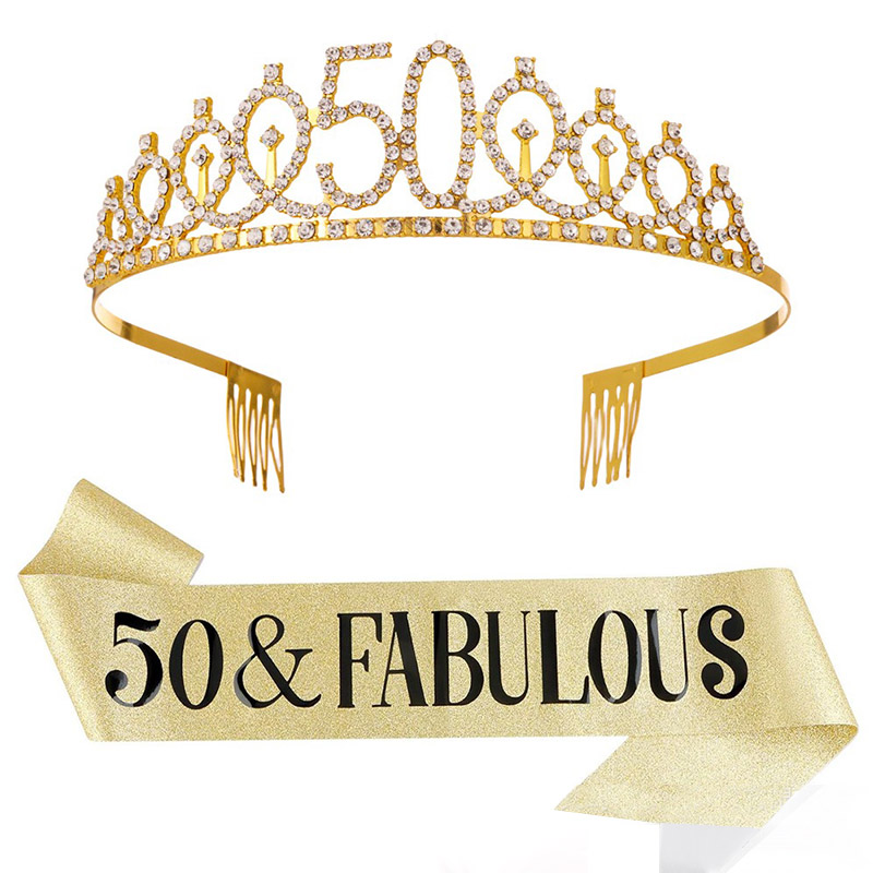 30-50 cumpleaños decoración de - Birthday Sash Glitter reseña y precio