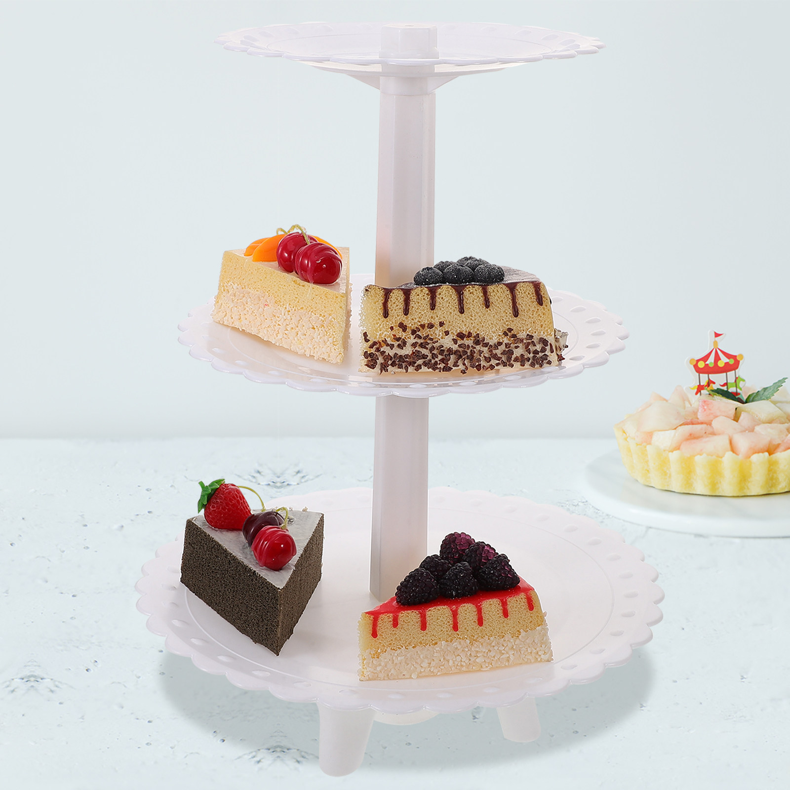 Soporte de Pastel de Plástico  - Cupcake Stand Tier reseña y precio