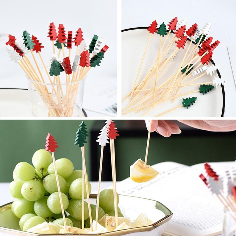 50 Palillos de Cóctel Navideño - Centerpiece Stick reseña y precio