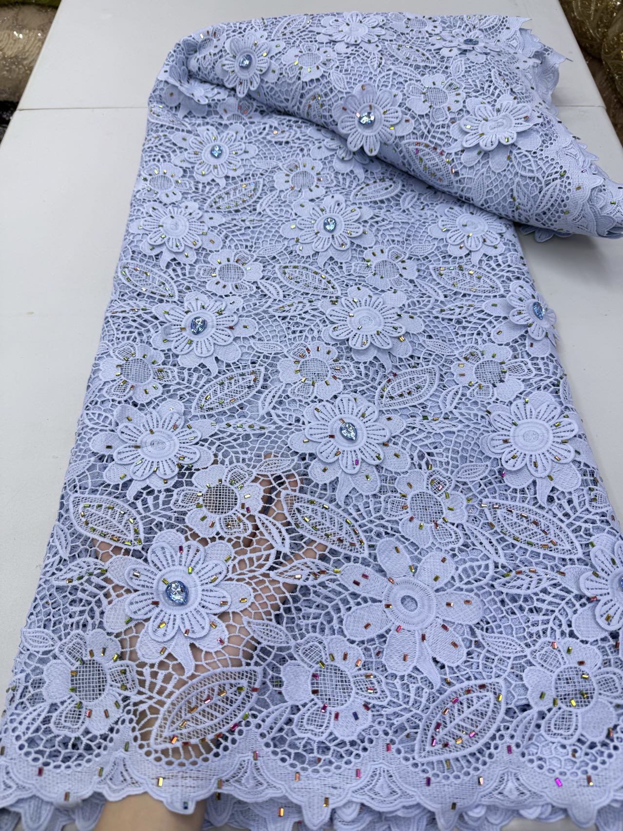 Tela de encaje de algodón con  - Glitter Tablecloth reseña y precio