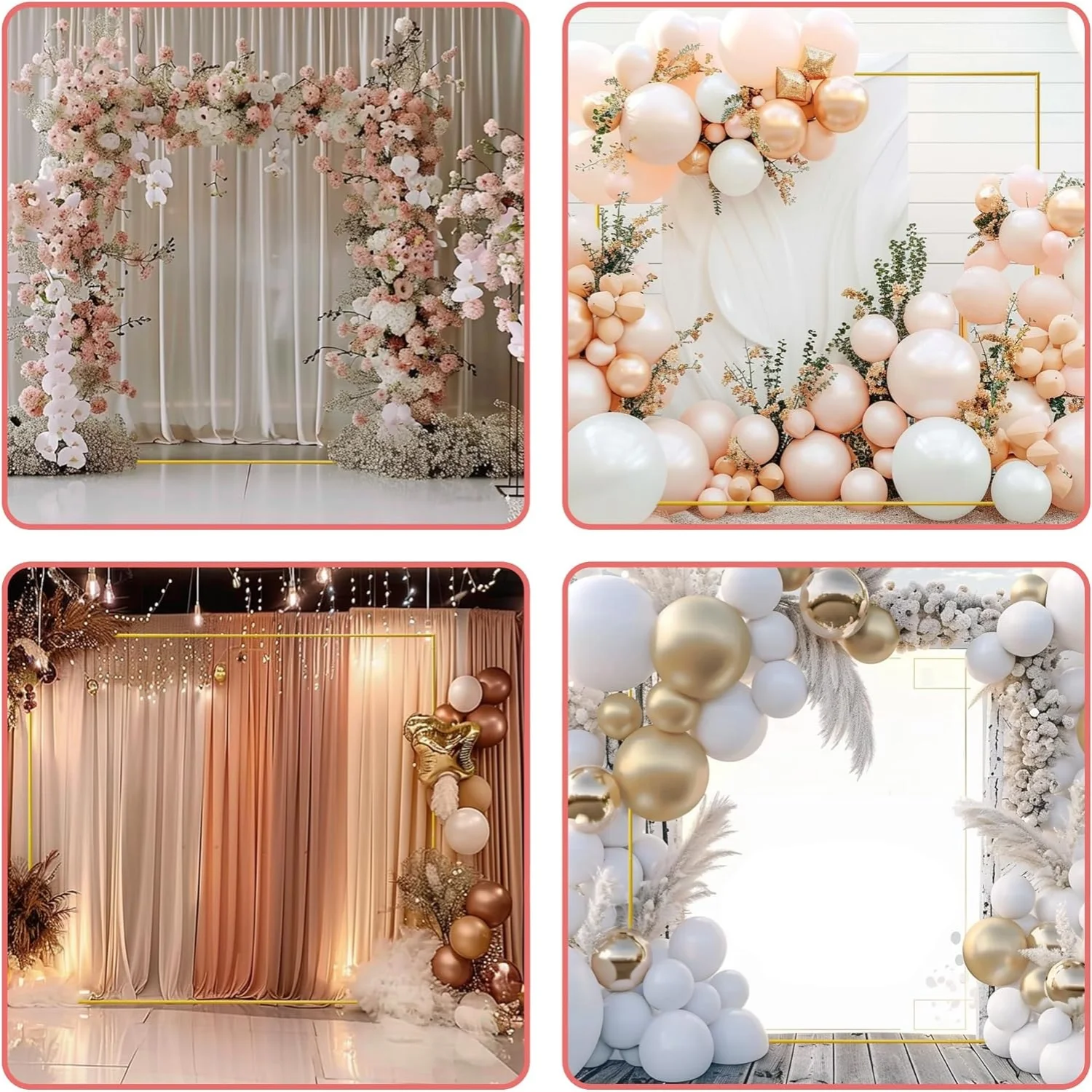 Arcos de boda dorados, soporte - Balloon Arch Kit reseña y precio